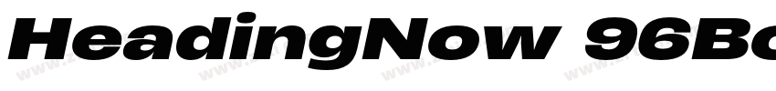 HeadingNow 96Bold字体转换